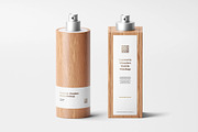 Cosmetic Wood Bottles Mockup, a Product Mockup by zpackcreative (Thumbnail 1 of 4)