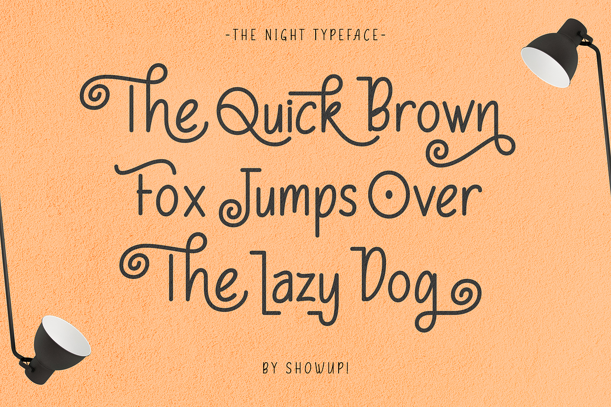 The Night Typeface preview 2