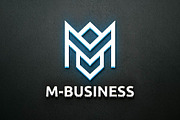 Blue M Letter Business Arrow Logo, a Branding & Logo Template by jongcreative (Thumbnail 4 of 4)