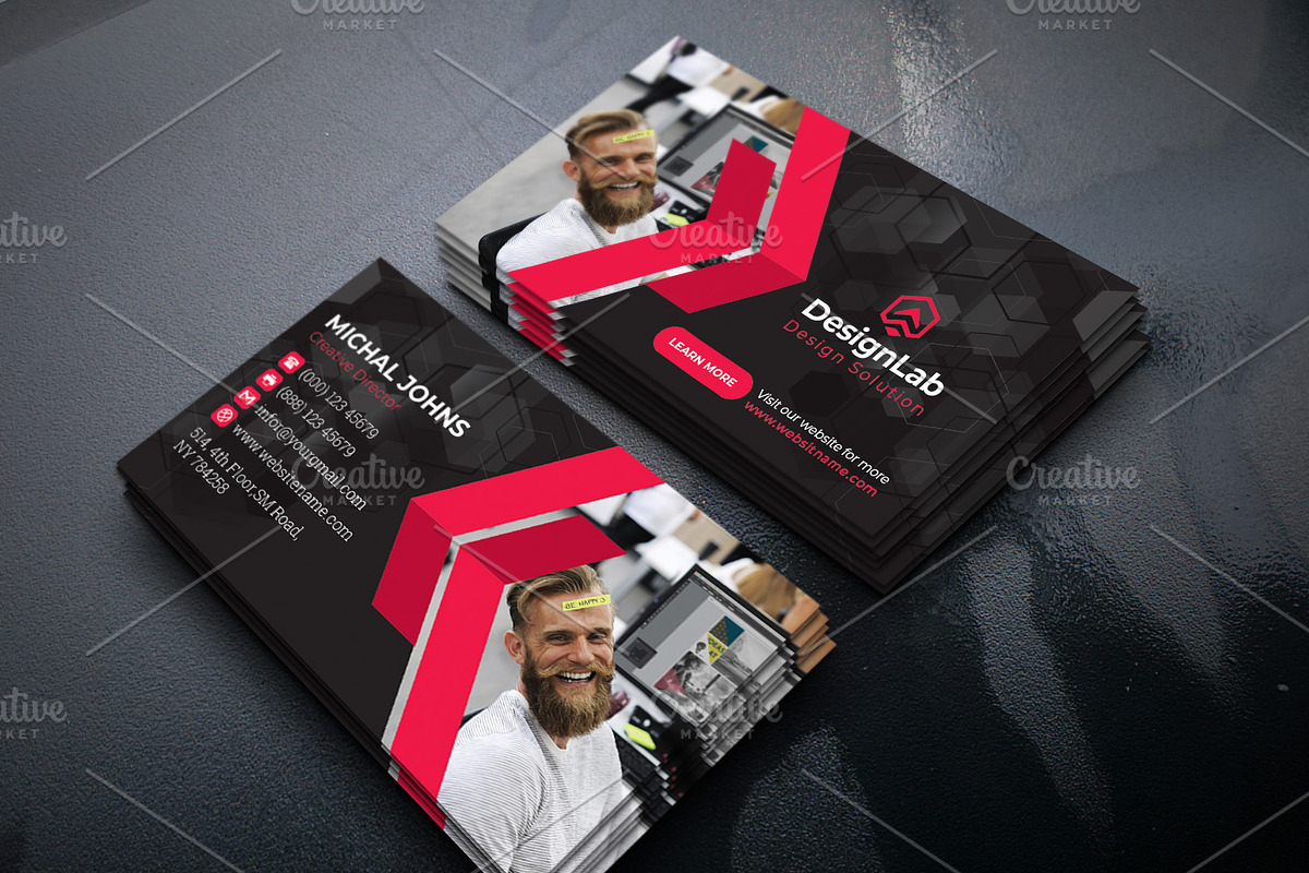 Business Cards, a Business Card Template by DesignsLab (Photo 8 of 12)
