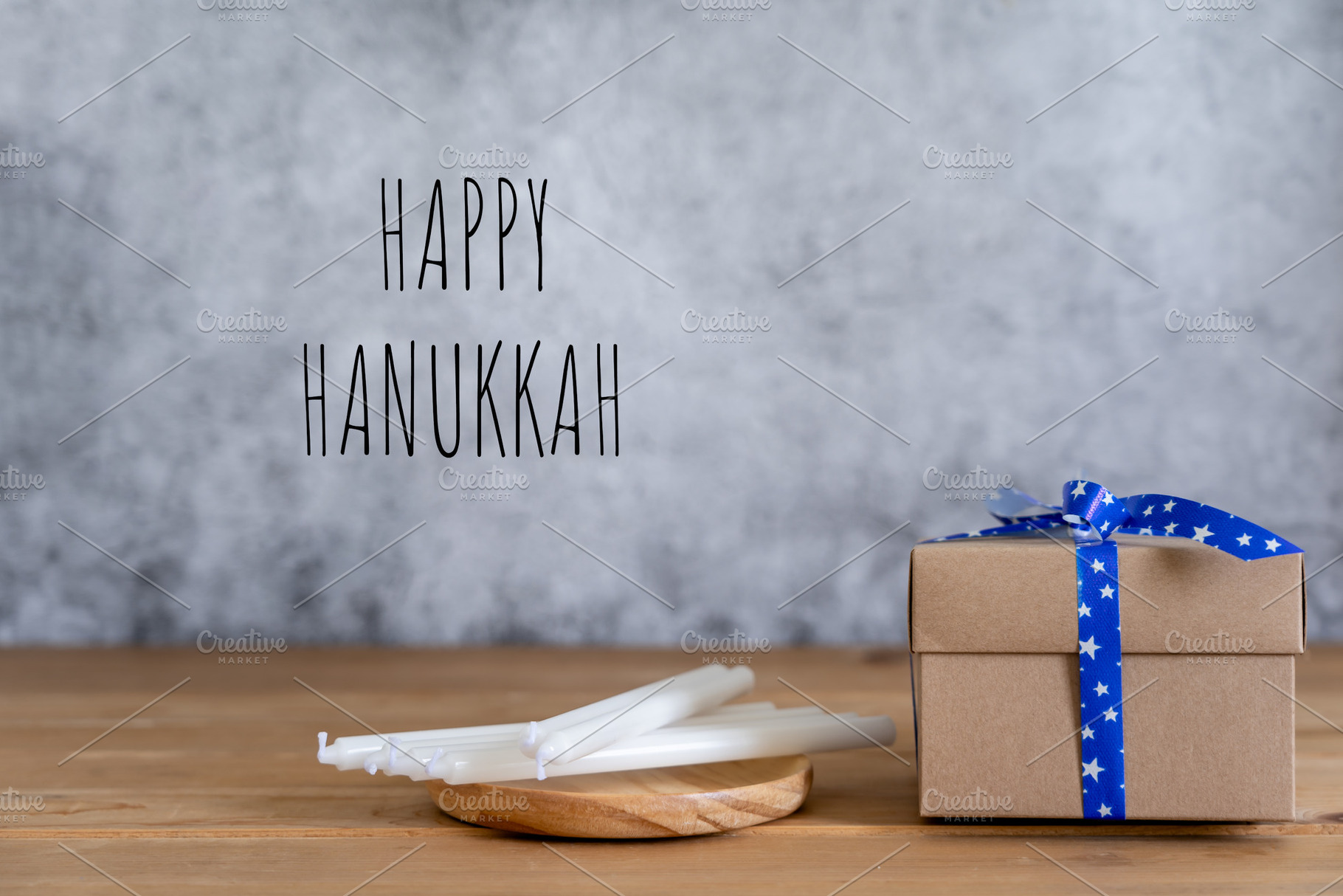Happy hanukkah containing father, present, and brown, a Holiday Photo by OSABEE TOP VIEW