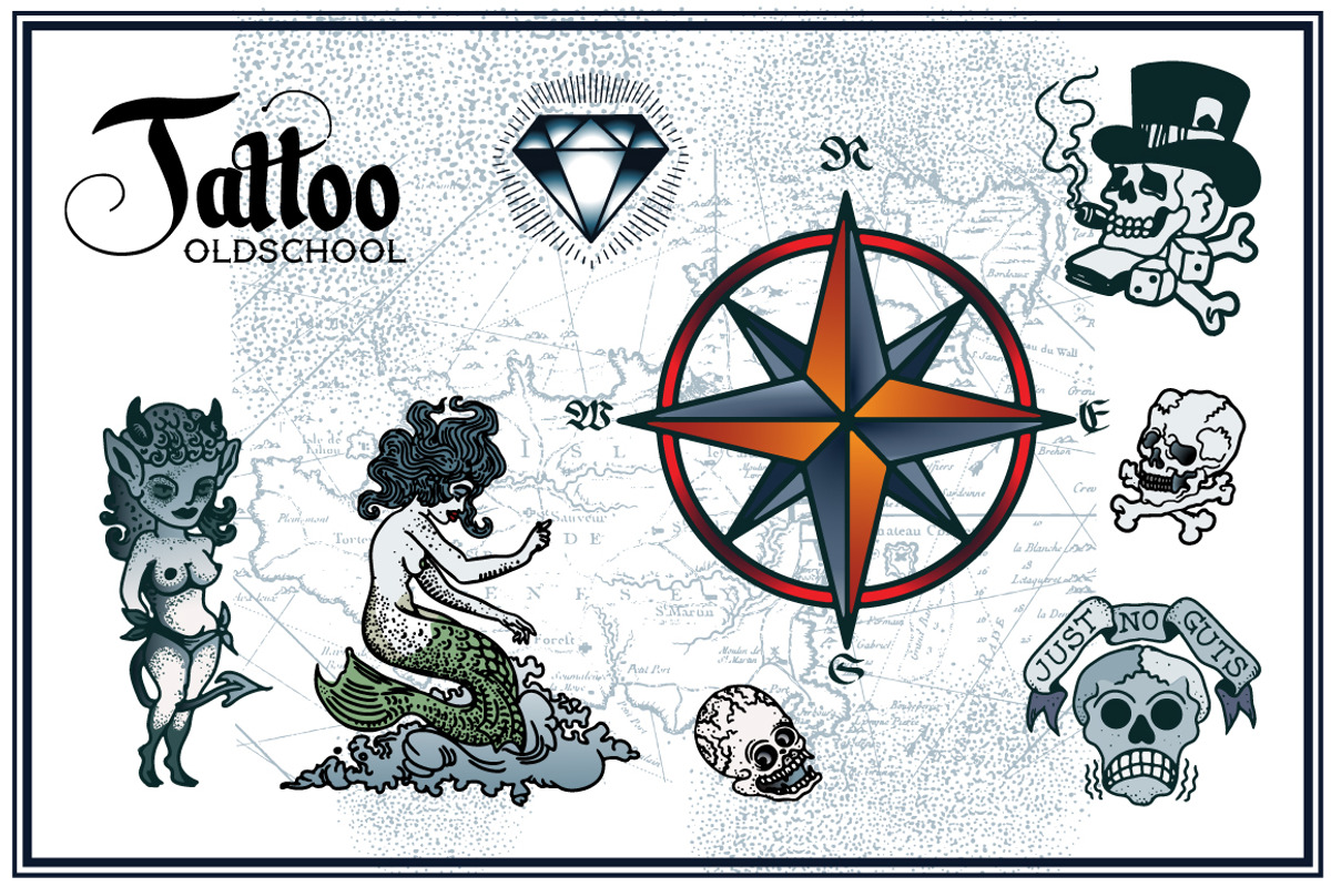Tattoo Vector Pack, an Education Illustration by Vector Clash (Photo 2 of 6)