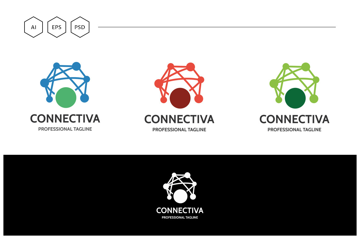 Connectiva Logo, a Branding & Logo Template by Design_Planet