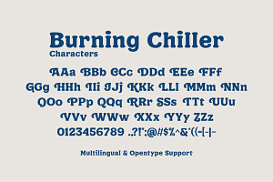 Burning Chiller - Display Font