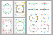 Boho style cards, frames, borders, a Card Template by DinaraChernaya (Thumbnail 2 of 4)
