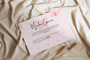 Business thank you card