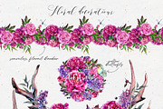 The Peony Symphony | Allegro Fuchsia, a Decorative Illustration by Inna Sinano (Thumbnail 6 of 11)