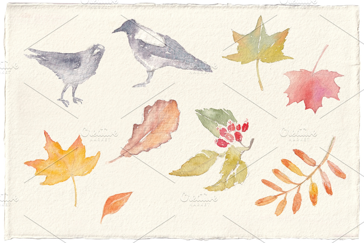 Cozy Autumn Watercolor Clipart, a Seasonal Illustration by byJuliaKors (Photo 3 of 3)