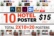 10 Hotel Poster Bundle 90% OFF, a Flyer Template by Imagine Design Studio (Thumbnail 1 of 12)