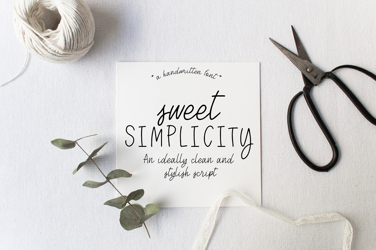 Sweet Simplicity~A Handwritten Font