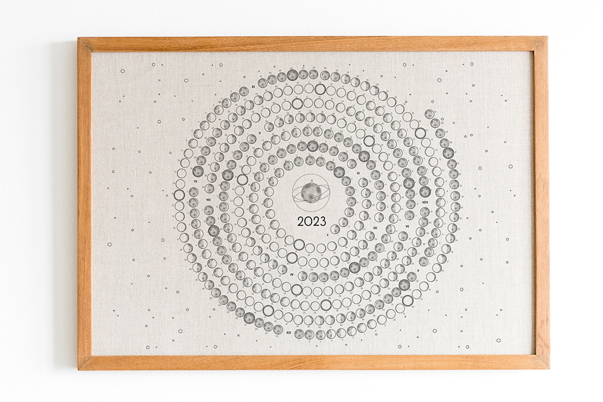 Moon Calendar 2023 Spiral, a Stationery Template by land art (Photo 5 of 7)