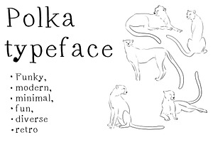 'Polka' minimal font
