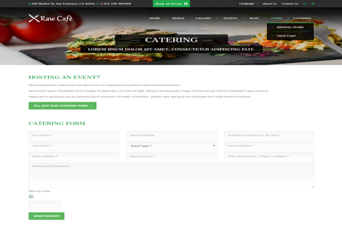 Raw Cafè-Bootstrap Theme Restaurant, a Bootstrap Template by auroraruggieri (Photo 12 of 13)