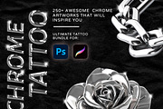 250+ Chrome Tattoo Designs, a Decorative Illustration by ProcreateInk (Thumbnail 1 of 7)