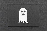 Scared Ghost Silhouette Vector, an Object Illustration by Vectorium Studio (Thumbnail 4 of 4)