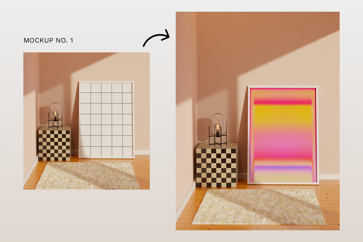 Framed Poster Mockup Bundle, a Print Template by Bonumo (Photo 2 of 8)