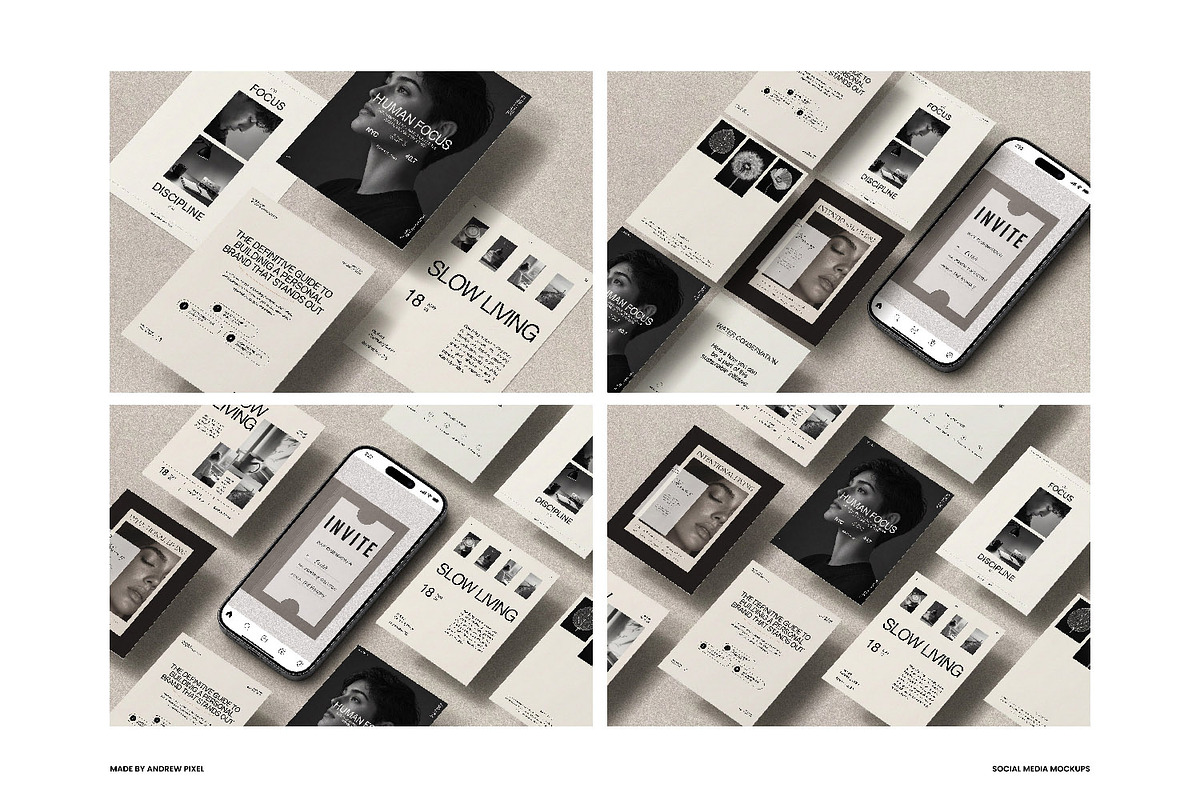 EDITION - Social Media Mockups, an iPhone Mockup by AndrewPixel (Photo 4 of 15)