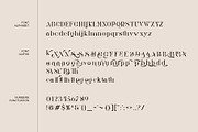Tugen ligature serif typeface, a Serif Font by yaqublekker (Thumbnail 9 of 9)
