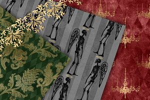 Gothic Christmas Digital Paper 2