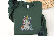 Watercolor Cute Unicorn Clipart, an Illustration by Watercolor design (Thumbnail 11 of 11)
