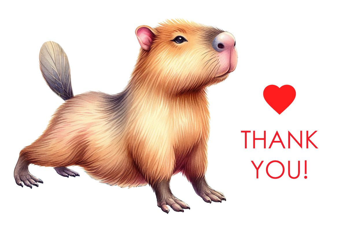 Capybaras yoga PNG collection, an Animal Illustration by Whimsy Brush Studio (Photo 9 of 9)