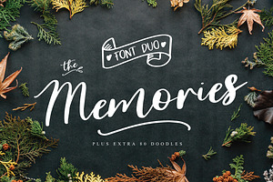 The Memorie Font DUO & Doodle