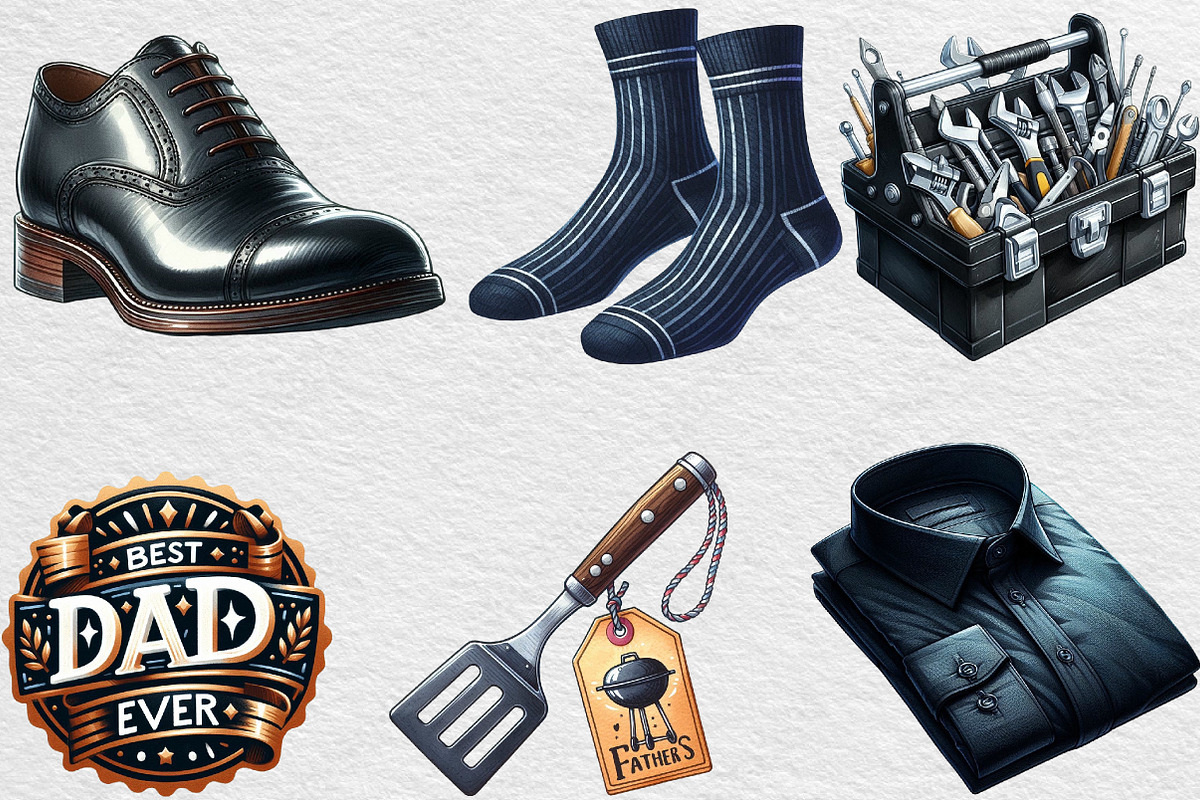 Classic Black Father's Day Clipart, an Illustration by Black Bird Studio (Photo 4 of 6)