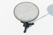 Round bistro table, a Furniture 3D Model by happy brush (Thumbnail 3 of 12)