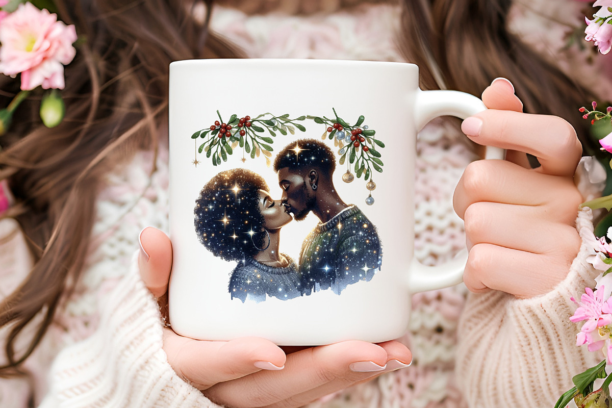African American Christmas Clipart, an Illustration by RobertsArt (Photo 5 of 7)