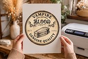 Halloween Vintage Potion Label PNG, a Seasonal Illustration by Canvas Craft (Thumbnail 4 of 5)
