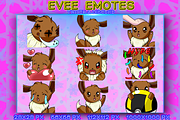 POKEMON EVEE EMOTES, an Animal Illustration by YUNGMOTS (Thumbnail 1 of 6)