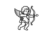 Cupid Angel Valentine Vector Bundle, an Illustration by jahid234 (Thumbnail 19 of 47)