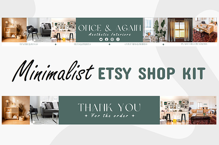 Minimalist Etsy Shop Kit