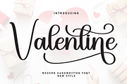 Valentine | Script Font, a Handwritten Font by Scratchones (Thumbnail 1 of 9)