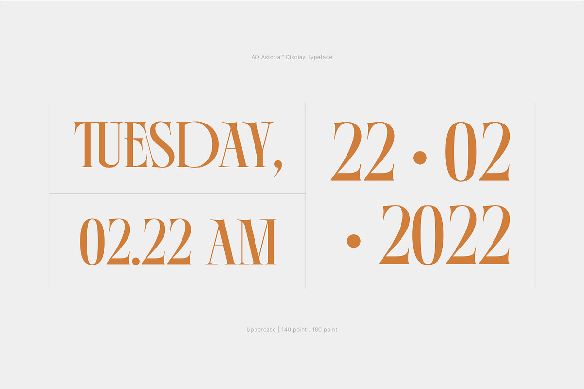 AO Astoria - Display Typeface, a Serif Font by OwunStudio (Photo 19 of 25)