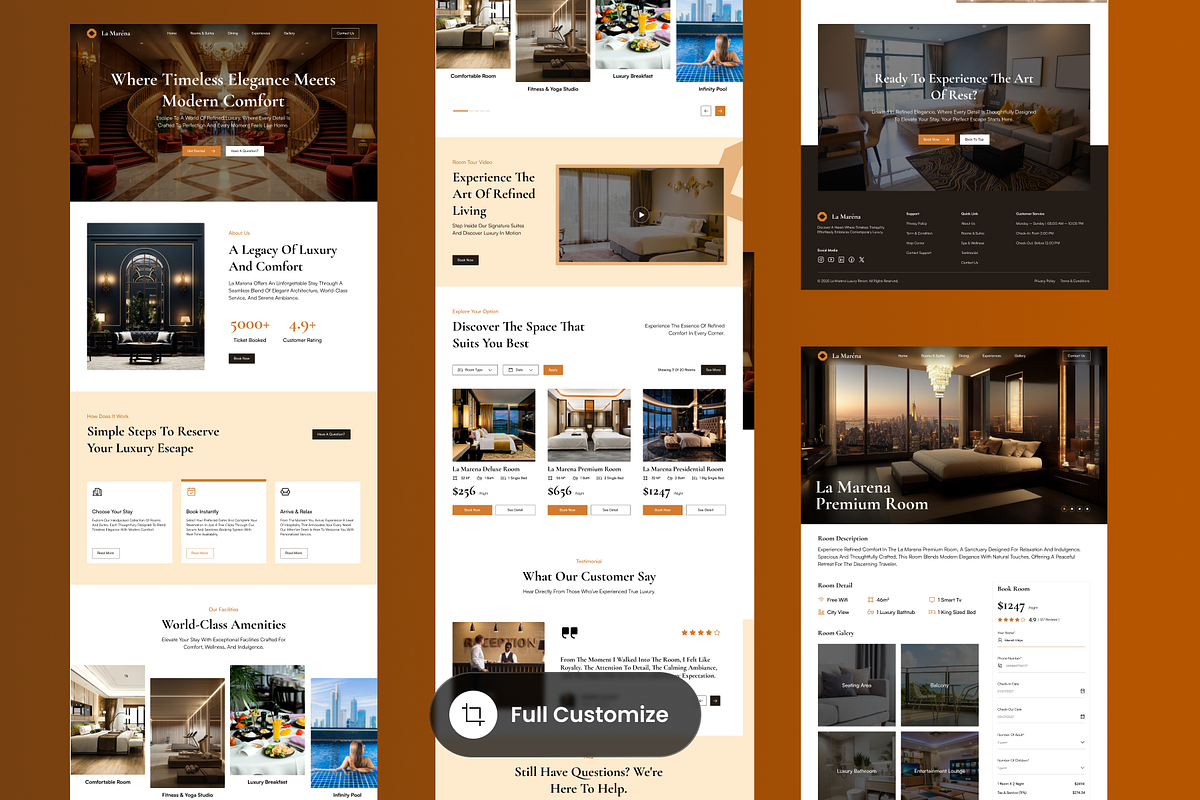La Marena - Hotel Landing Page preview 3