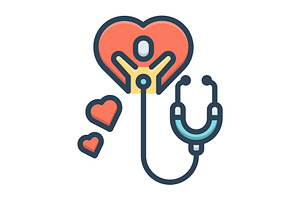 Health checkup color icon, a Duotone Icon by Creative priyanka