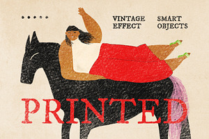 Vintage Paper Print Effect, a Layer Style Add-On by Design Squad