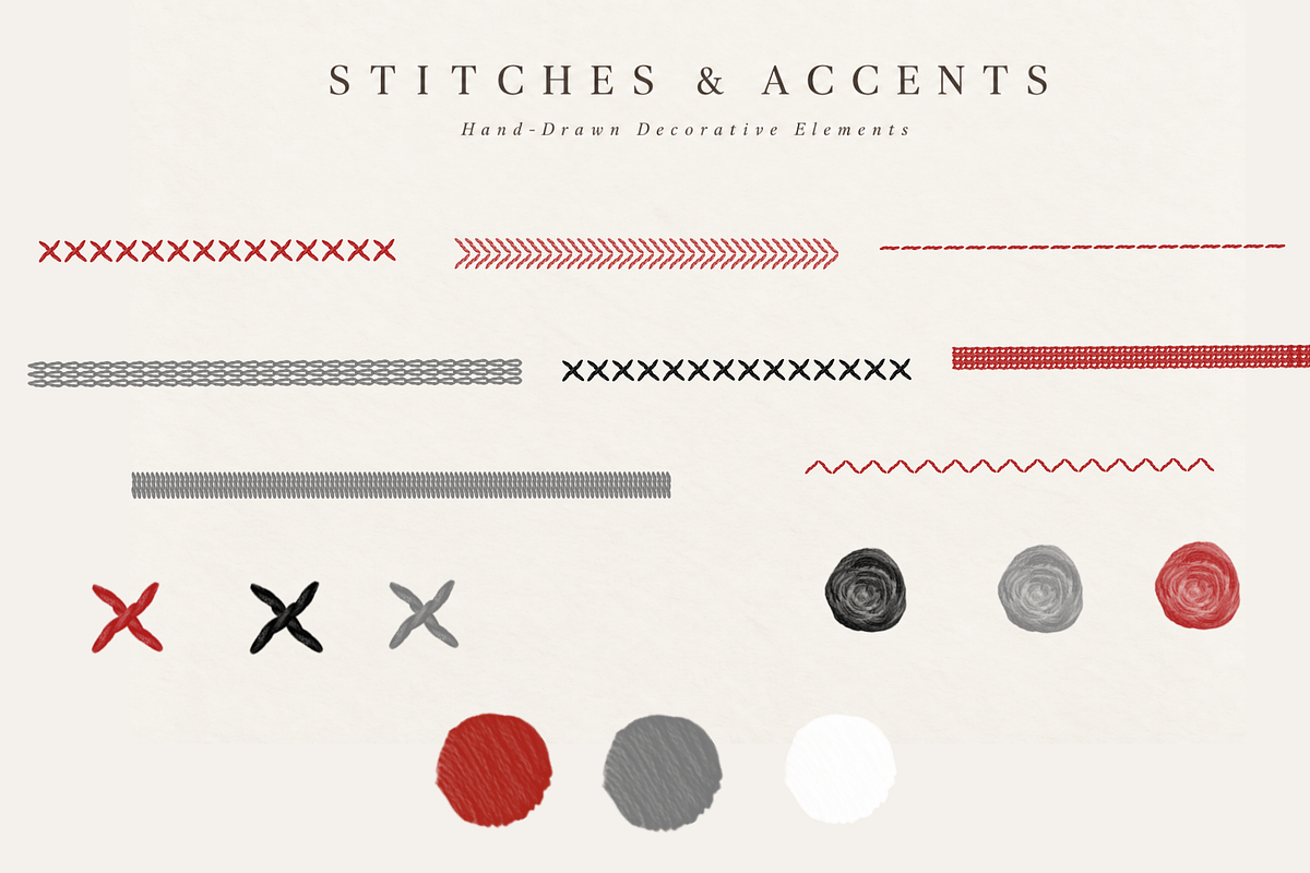 Hand-Drawn Stitch & Cord Frames, an Object Graphic by MarisoArt (Photo 7 of 7)