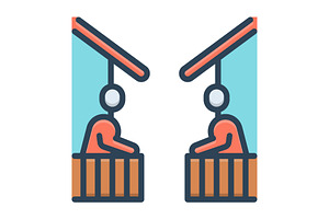 Neighborhood closeness color icon