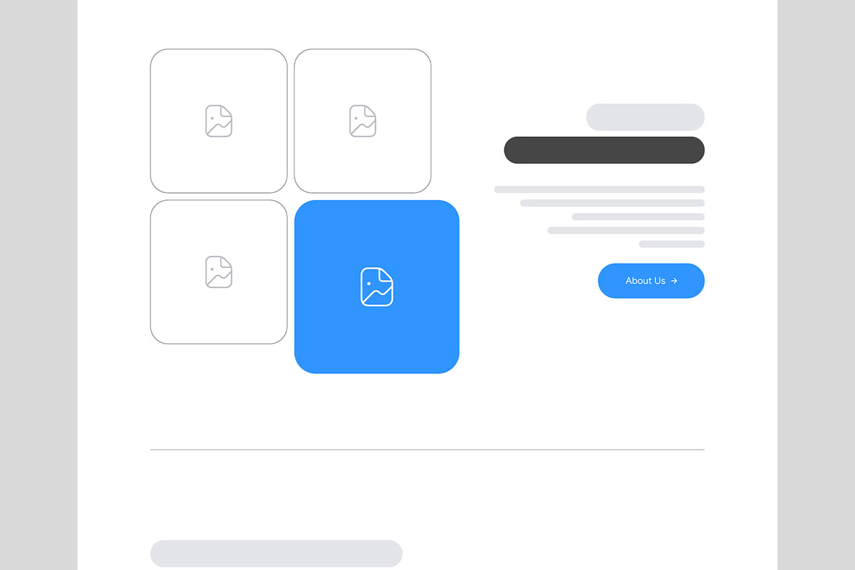 Wireframe Landing Page Template, a Landing Page Template by ContestDesign (Photo 3 of 7)