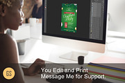 Green Christmas Party Flyer & Poster, a Flyer Template by Godserv Designs (Thumbnail 9 of 9)