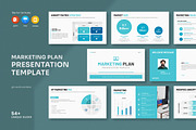 Marketing Plan Presentation Template, a Marketing Template by CreativeSlides (Thumbnail 1 of 8)