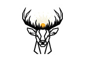 Artistic Geometric Deer Head Bundle, an Illustration by yasushie (Thumbnail 15 of 31)
