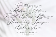 Konesta - Modern Calligraphy Script, a Script Font by Romiecreative (Thumbnail 9 of 10)
