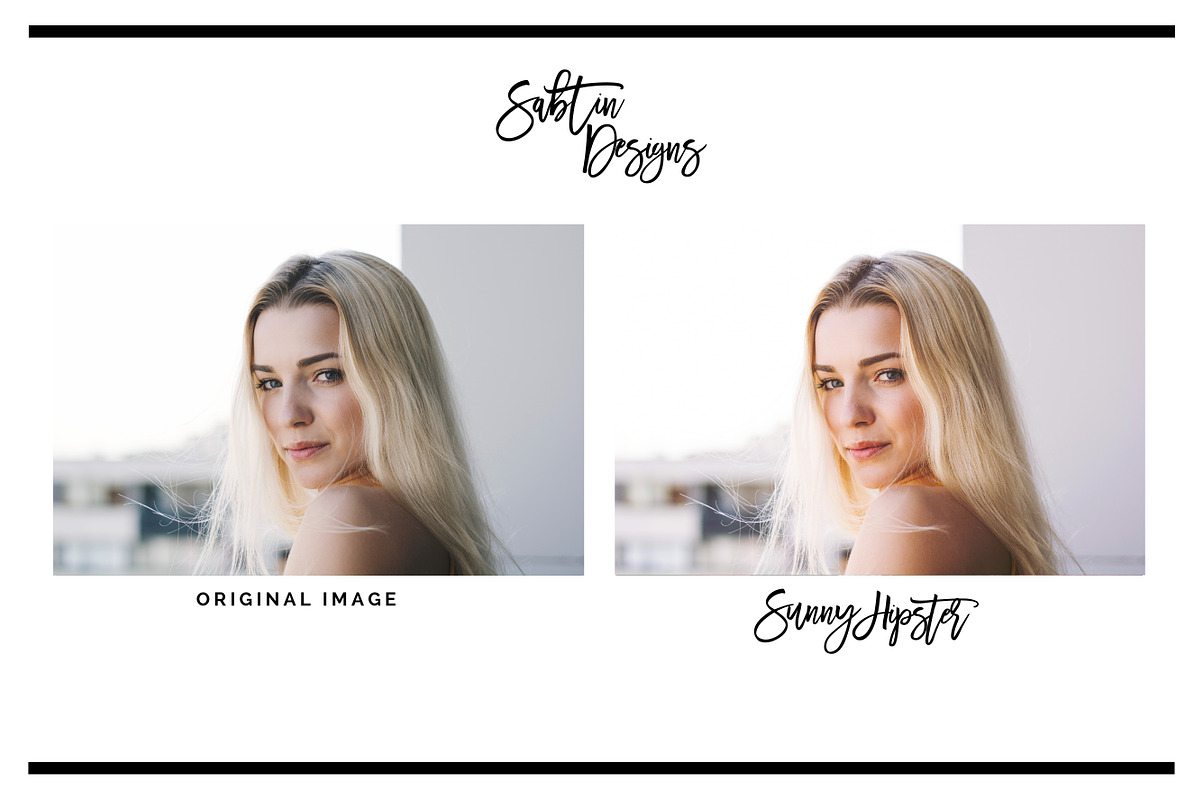 Sunny Hipster Adobe Lightroom Preset, a Preset Add-On by SabTin Designs (Photo 3 of 4)