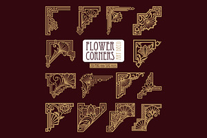 Art Deco 29 Floral Corners
