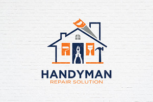 Handyman House Repair Logo, a Branding & Logo Template by Guavanaboy