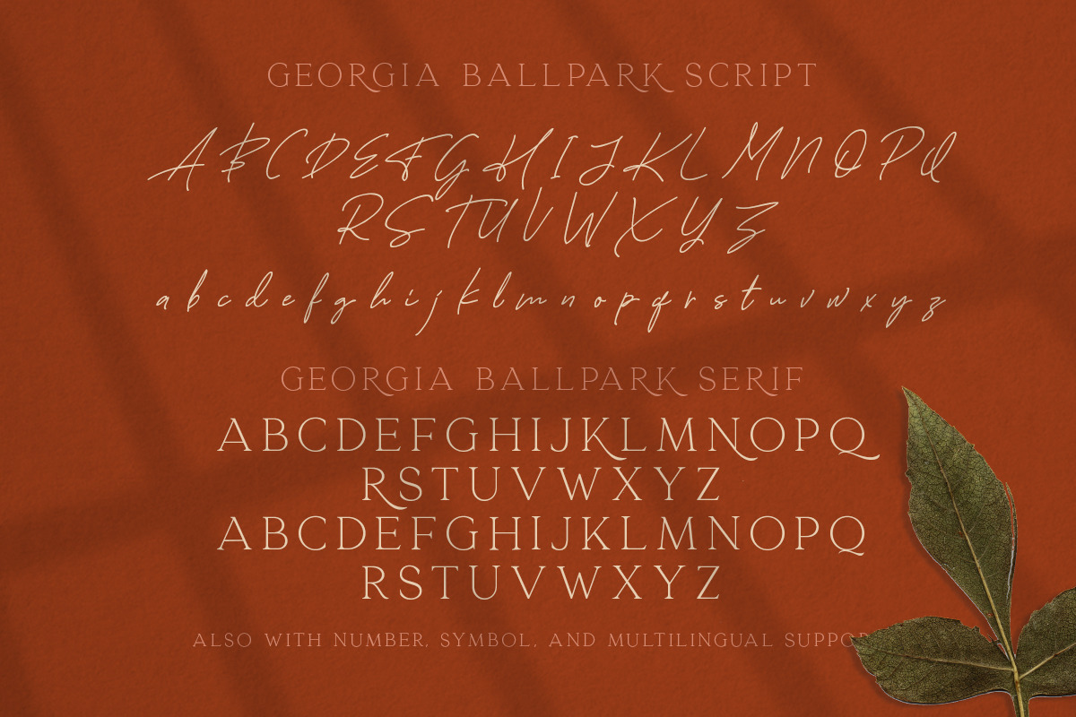 Georgia Ballpark - FONT DUO, a Serif Font by Sarid Ezra (Photo 9 of 10)