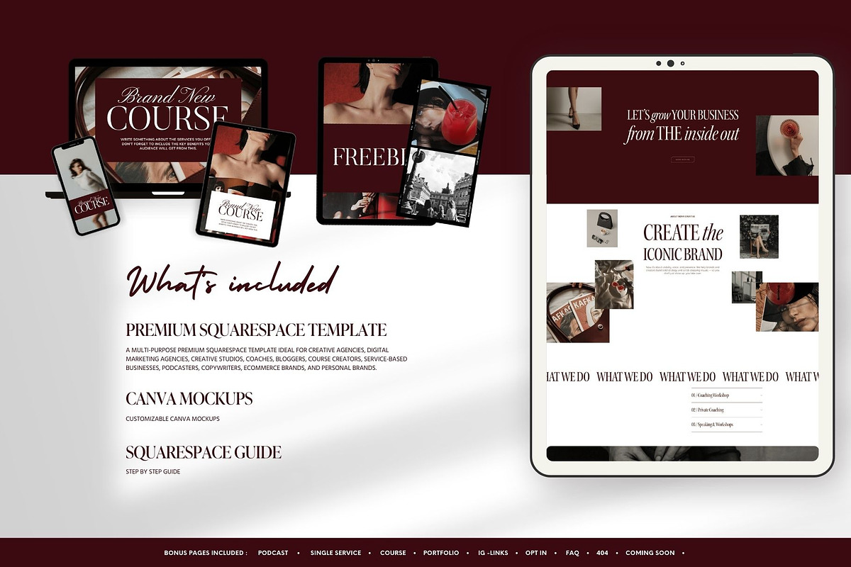 Squarespace Agency Website Template, a Squarespace Template by Presentibox (Photo 9 of 14)